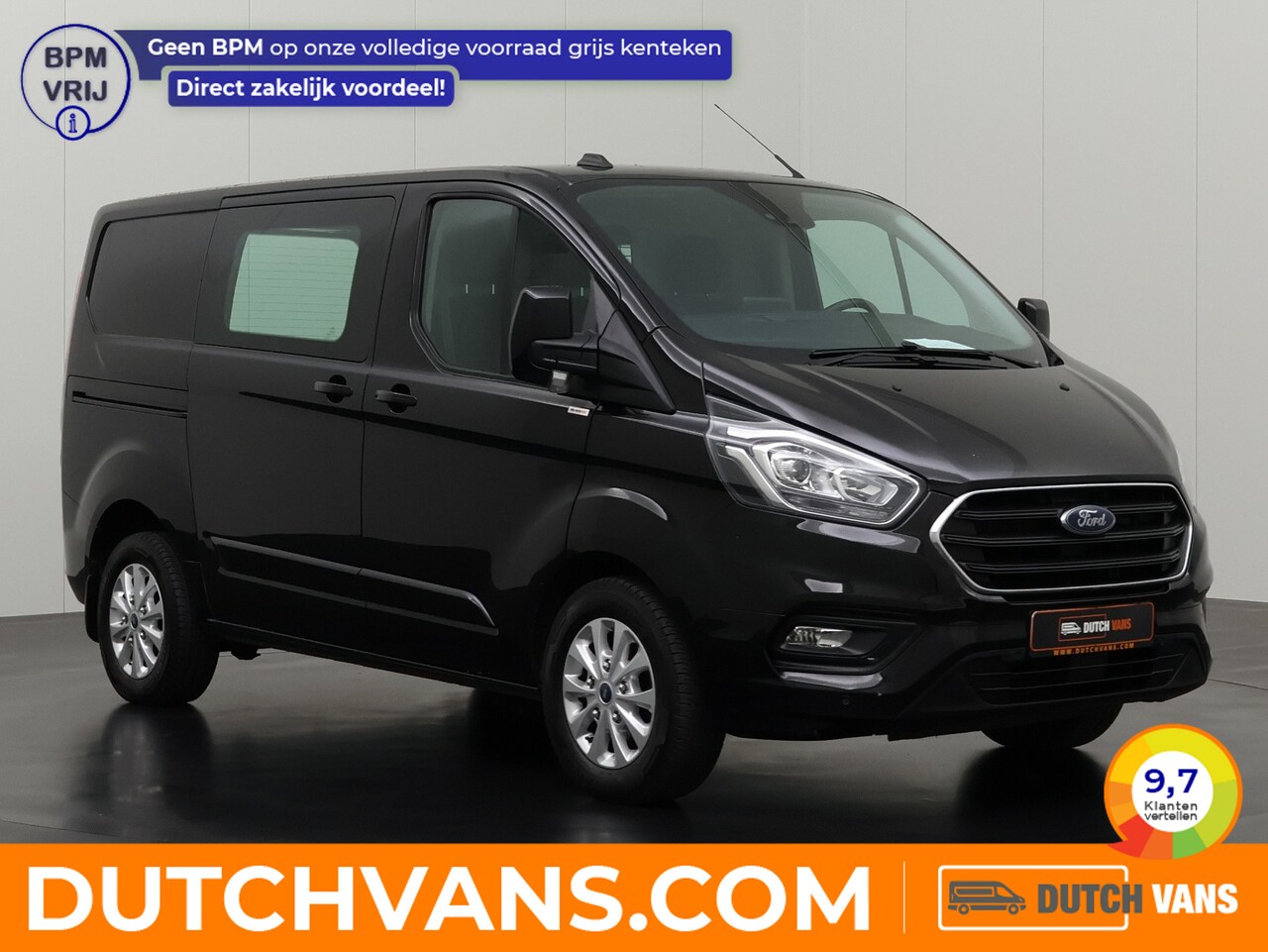 Ford Transit Custom - 2.0TDCI 170PK Automaat Limited | 2xSchuifdeur | Multimedia | Camera | Airco | 3-Persoons - AutoWereld.nl