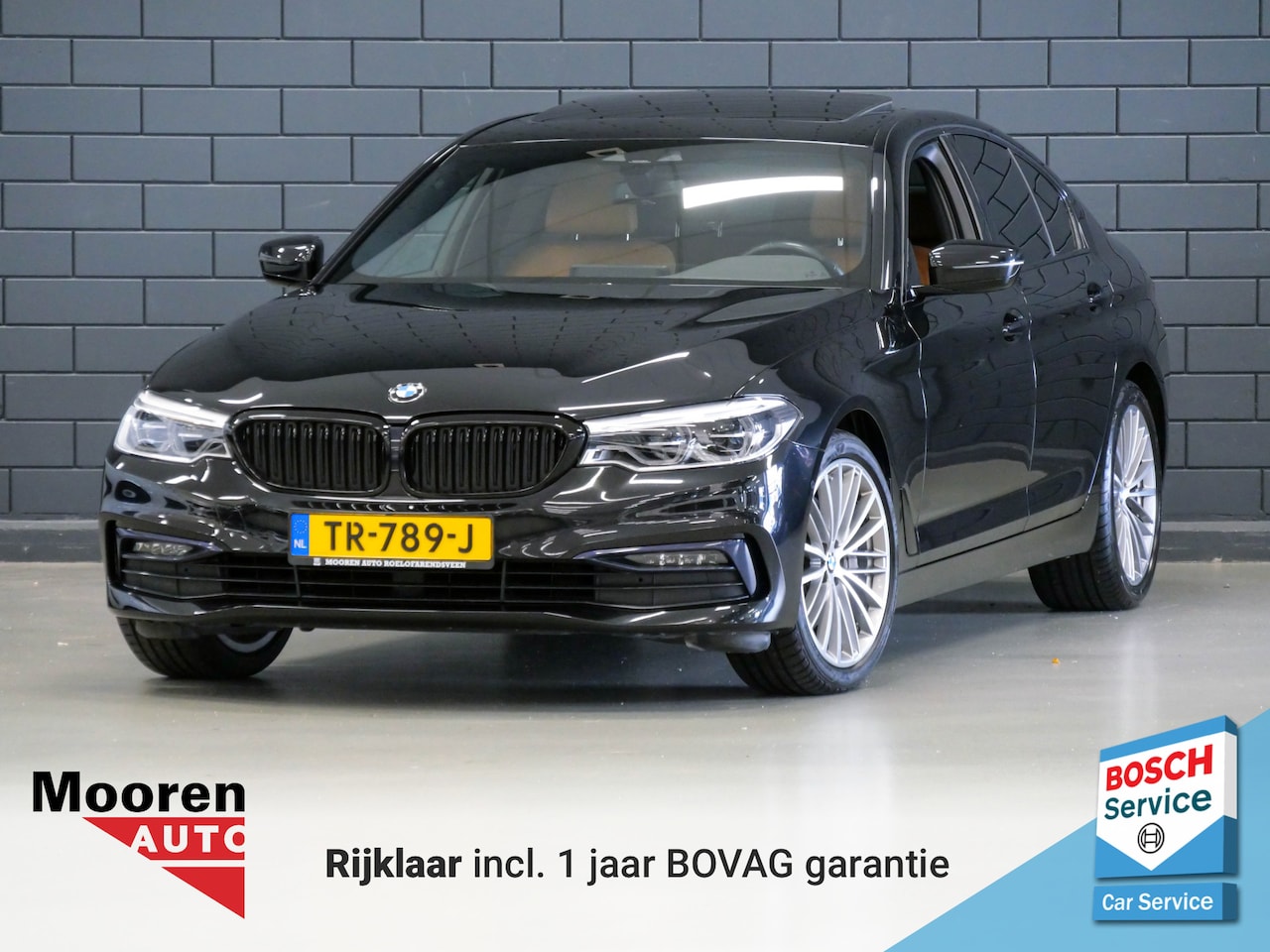 BMW 5-serie - 540i 340PK High Executive | PANODAK | LEDER | MEMORY | - AutoWereld.nl