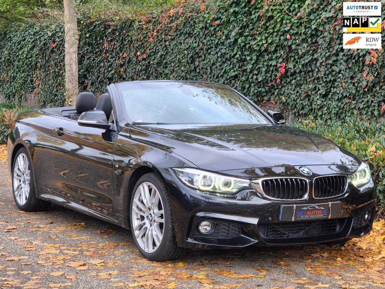 BMW 4-serie Cabrio - 420i M Sport High Executive Cabrio Dig. Dash Apple CarPlay Elek.Stoelen Nbt Evo GR Navi Le - AutoWereld.nl