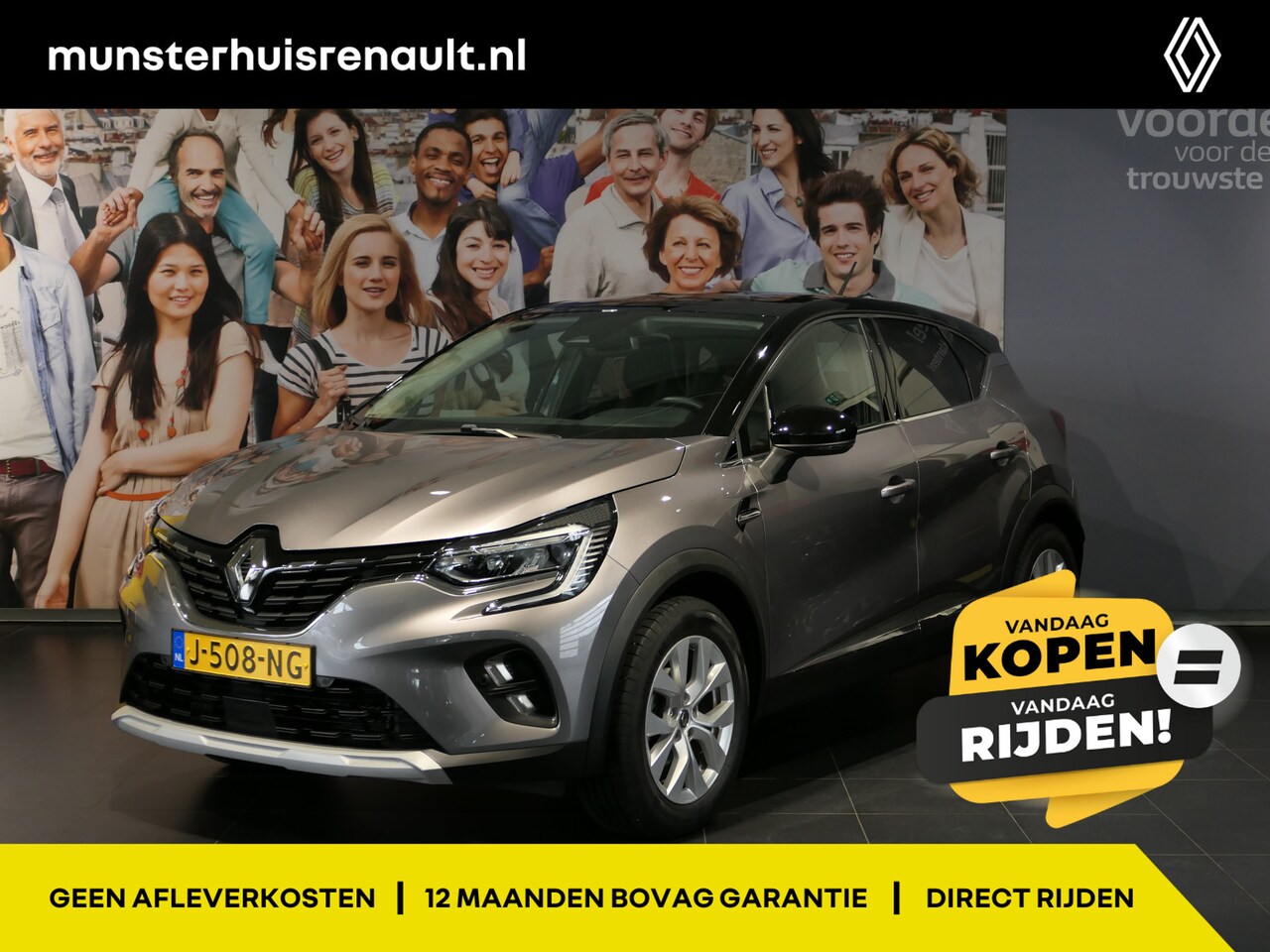 Renault Captur - 1.0 TCe 100 Intens 1e eigenaar, Dealer onderhouden, Camera, Sensoren V+A - AutoWereld.nl