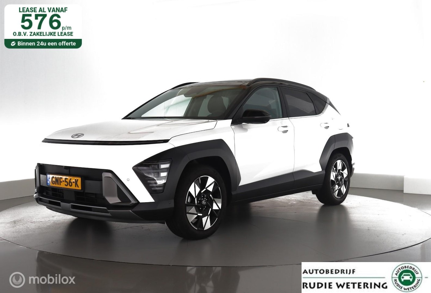 Hyundai Kona - 1.6 GDI HEV Premium Sky trekhaak|schuifdak|leer|cam360|ecc|acc|lmv18 - AutoWereld.nl