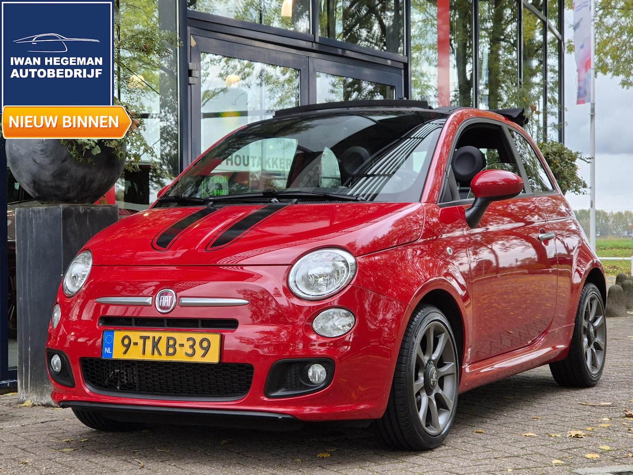Fiat 500 C - 0.9 TwinAir 500S | Airco | Licht metalen velgen | Parkeersensoren | Electr. ramen | Side S - AutoWereld.nl