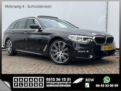 BMW 5-serie Touring - 530D M-sport 6-Cilinder Pano Trekhaak HUD 360cam Standkachel Sfeerverl NL-Auto VOL