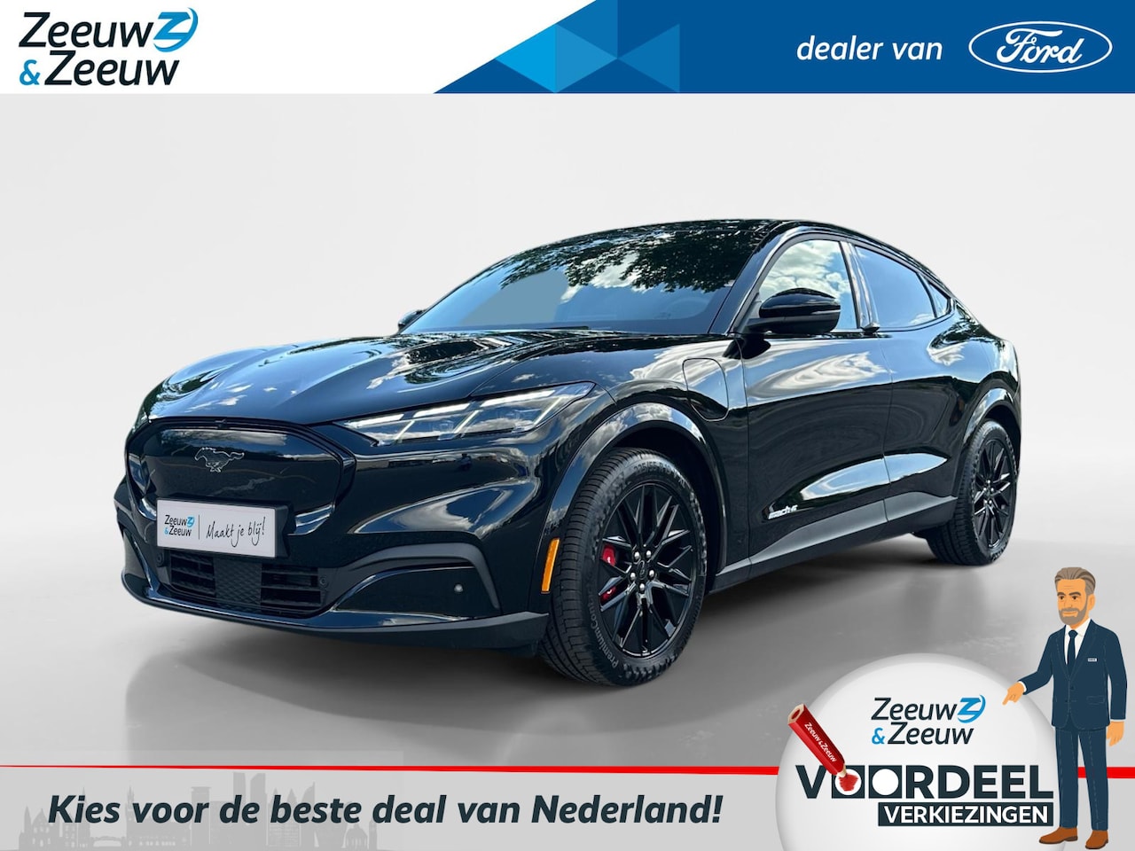 Ford Mustang Mach-E - Extended Premium RWD 88 kWh 268pk | €1.000.- korting | Nieuw te bestellen | Vanaf prijs - AutoWereld.nl