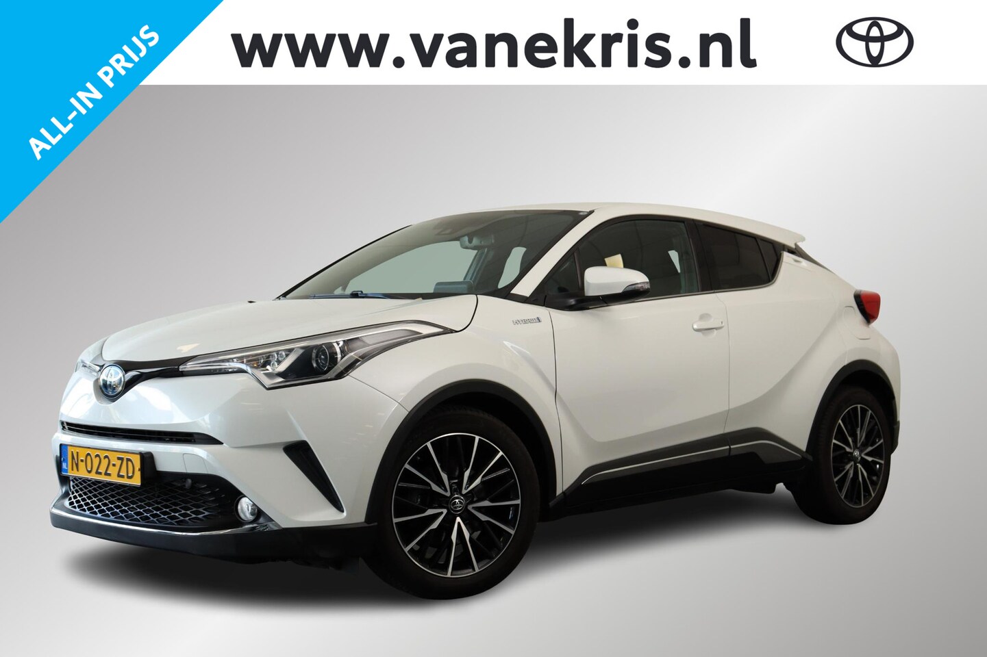 Toyota C-HR - 1.8 Hybrid Dynamic 1.8 Hybrid Dynamic, Chrome paket, Keyless Entry, DAB Radio, 18" inch lm velgen! - AutoWereld.nl