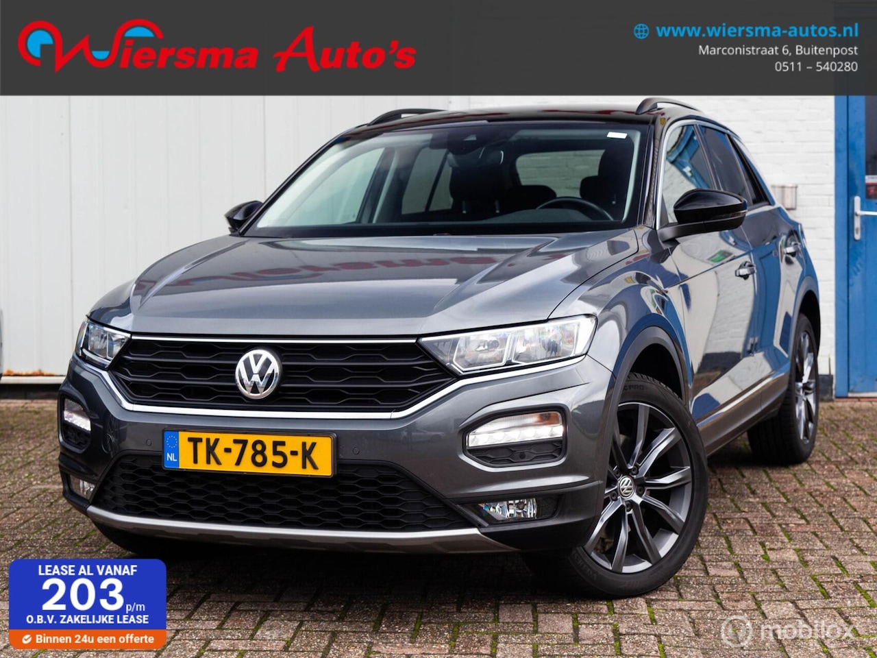 Volkswagen T-Roc - 1.5 TSI Style|Carplay|Trekhaak|Adapt.cruise|Clima - AutoWereld.nl