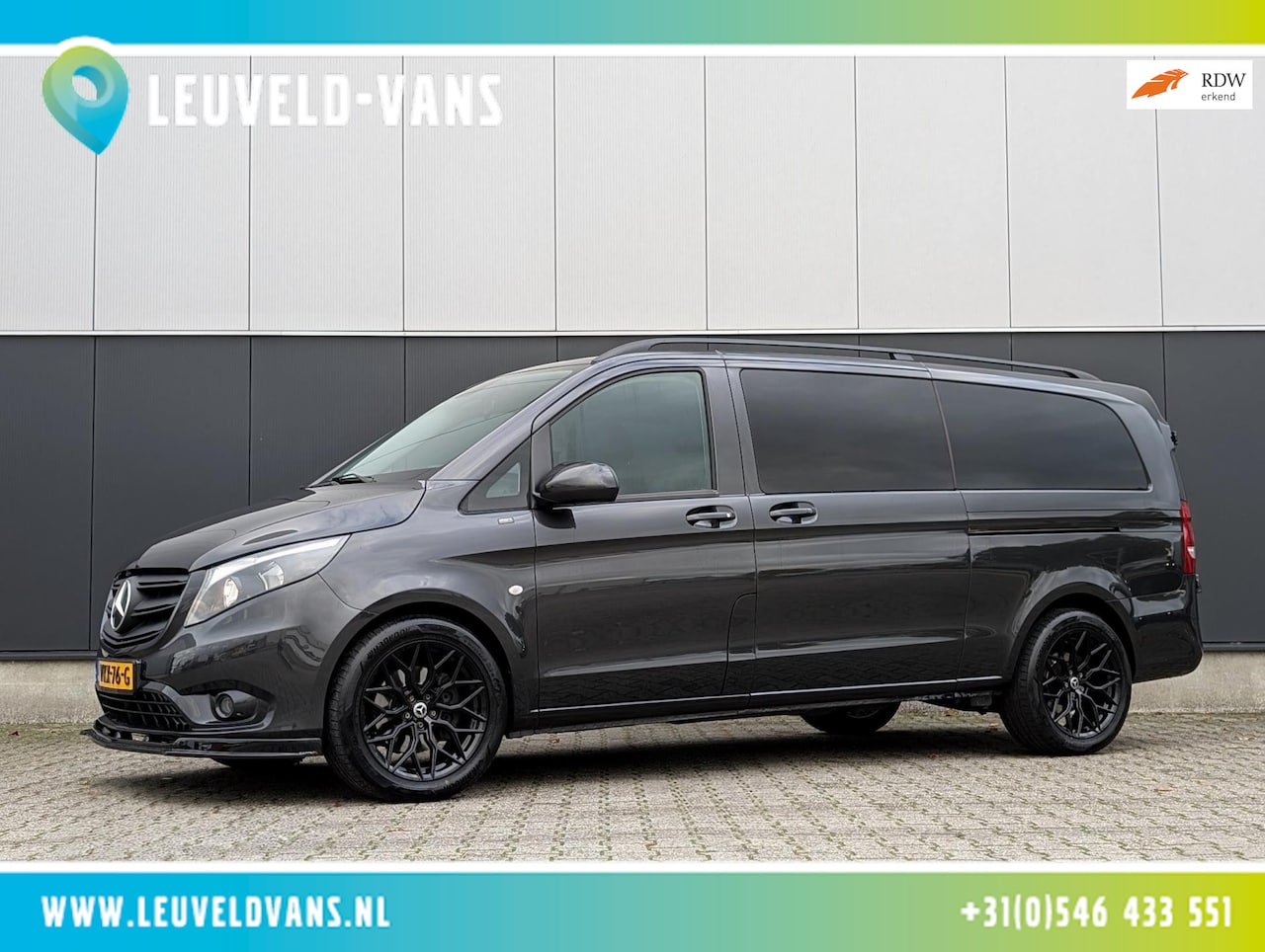Mercedes-Benz Vito - 119CDI AUTOMAAT DUBBELE CABINE 2X SCHUIFDEUR LANG LEDER PDC CRUISE CLIMATE CONTROL STOELVE - AutoWereld.nl