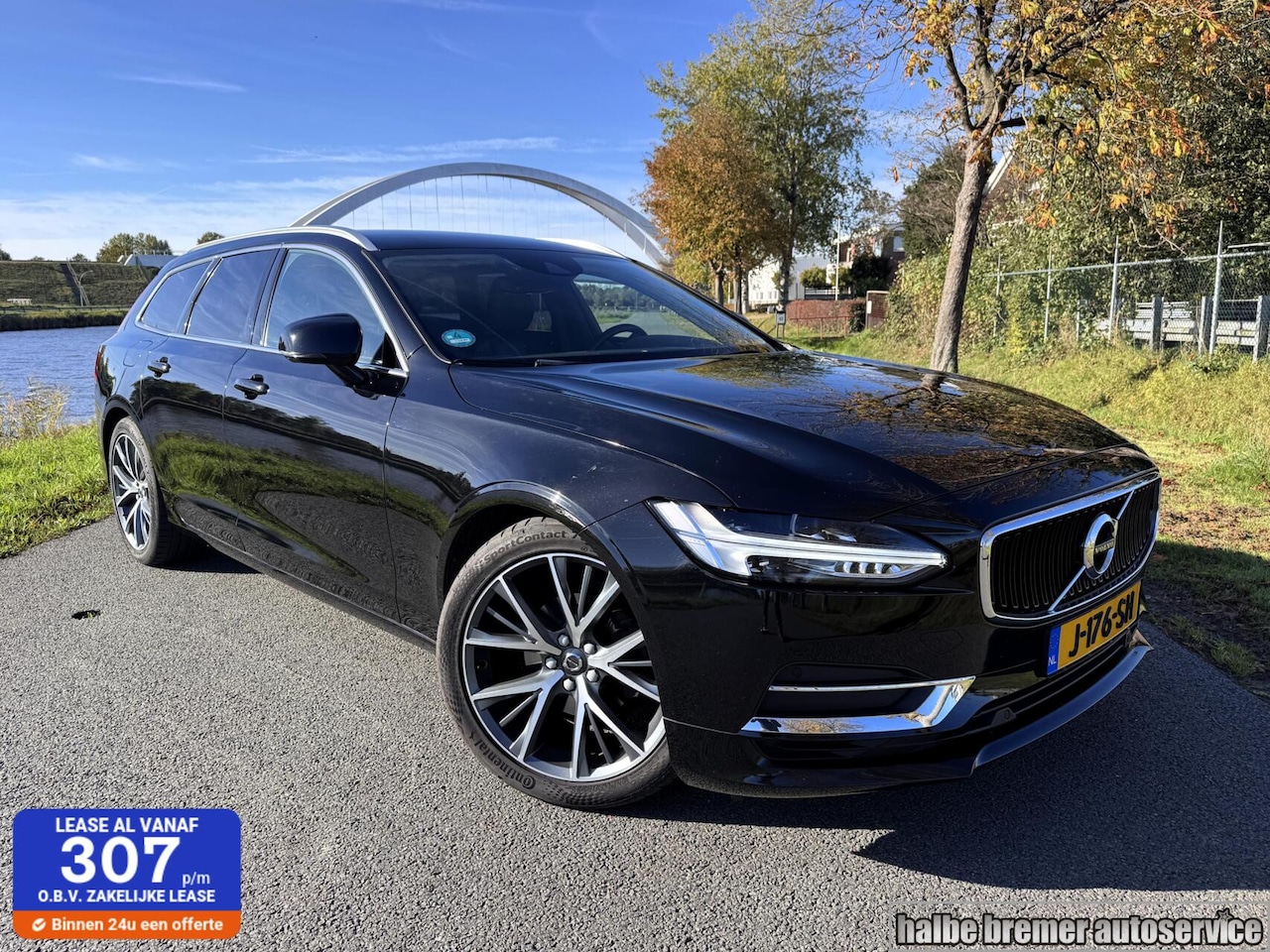 Volvo V90 - 2.0 D4 AWD Inscription |Leer|Trekhaak|19inch|ACC - AutoWereld.nl