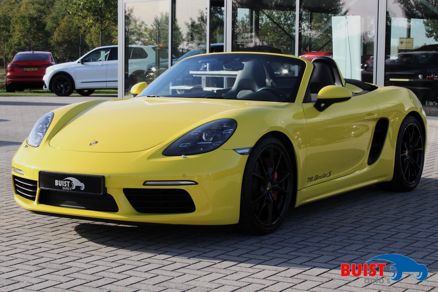 Porsche 718 Boxster S - 2.5 RACING YELLOW! SPORT CHRONO 20" PDLS - AutoWereld.nl