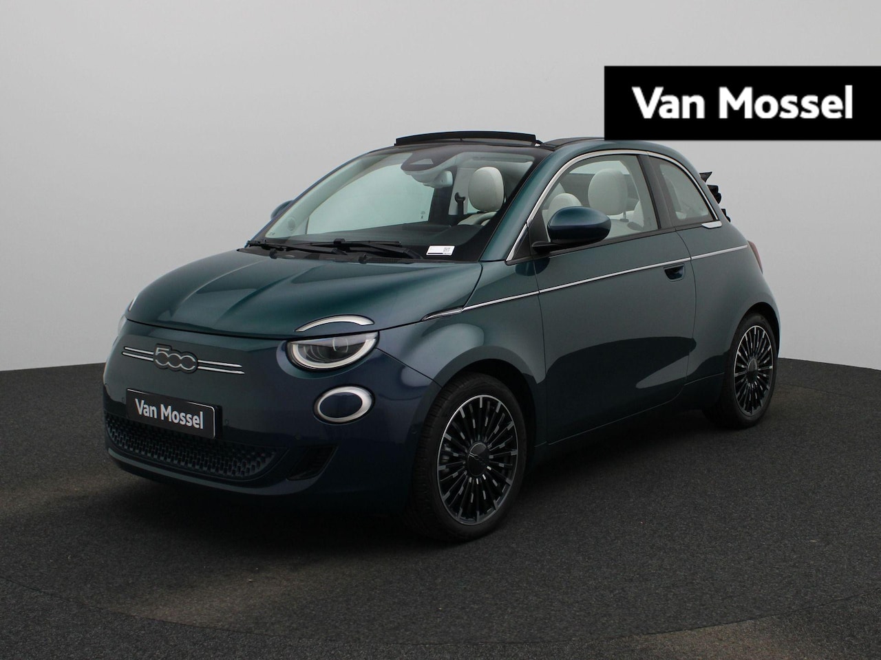 Fiat 500 C - 500e La Prima 42 kWh | Cabrio | ECC | Parkeersensoren V+A | Parkeercamera | Stoelverwarmin - AutoWereld.nl