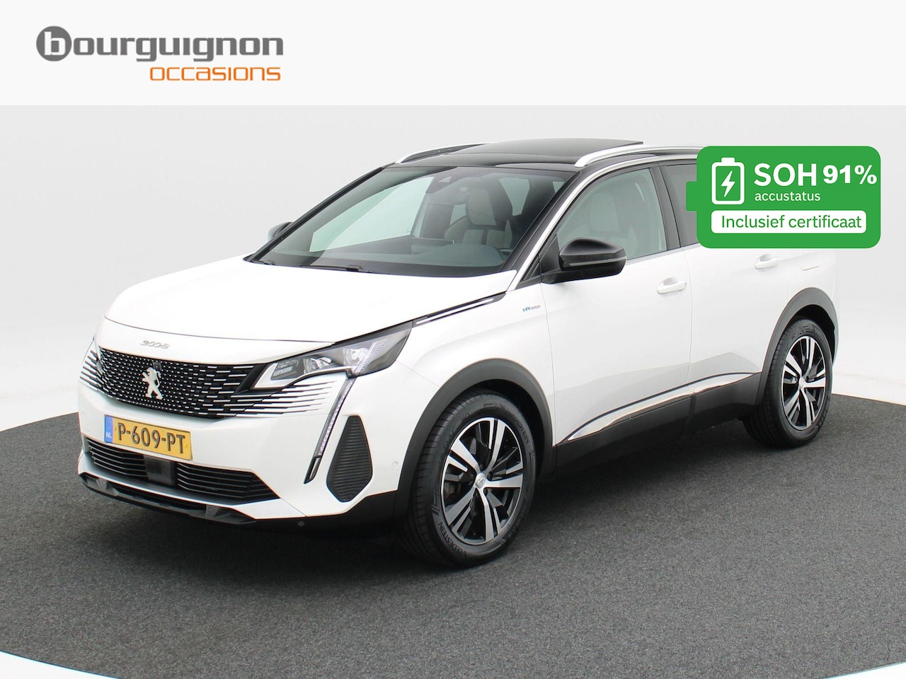 Peugeot 3008 - 1.6 HYbrid 225 GT | Adaptive Cruise | CarPlay | Navigatie | Bluetooth | Panoramadak | 360 - AutoWereld.nl