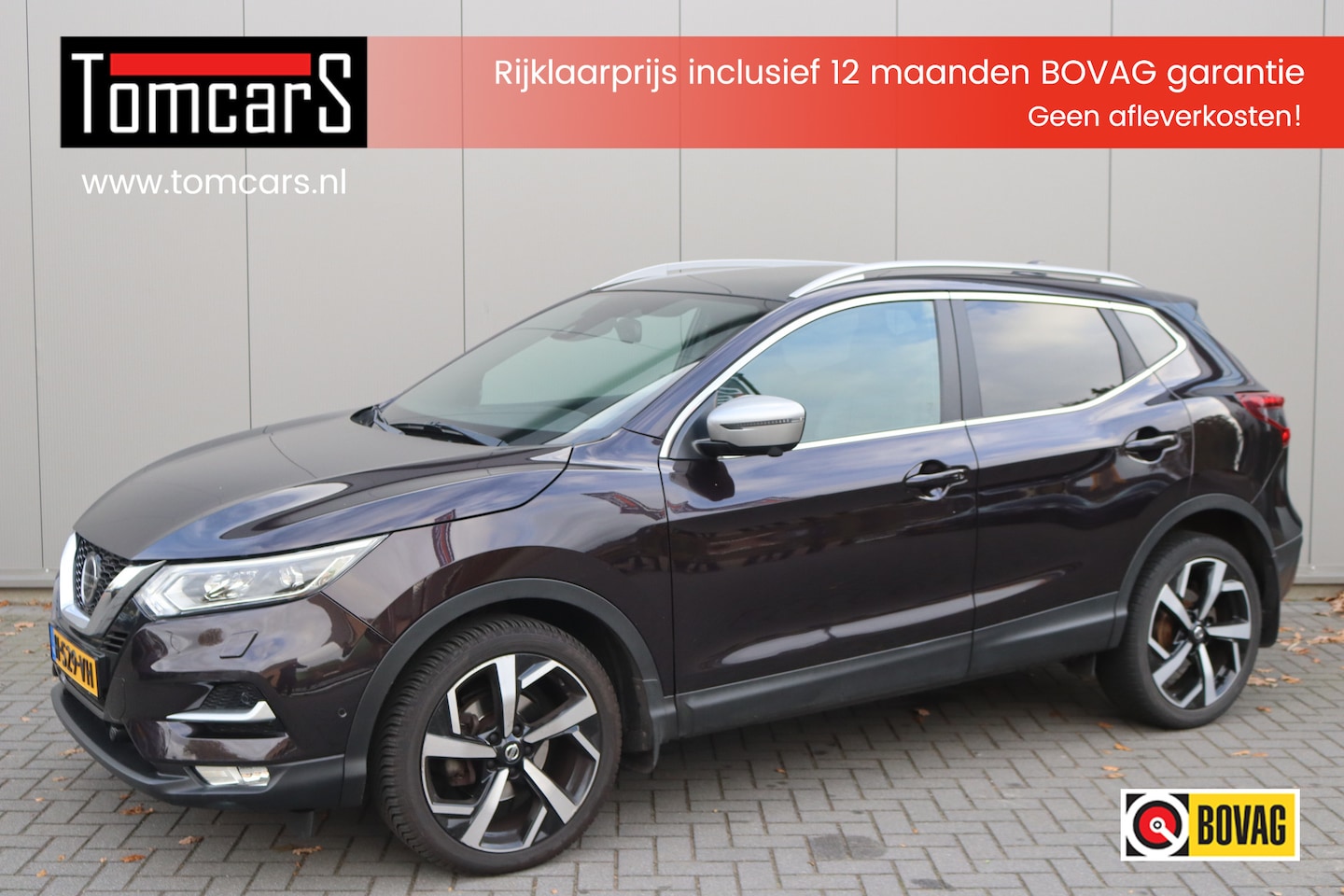 Nissan Qashqai - 1.3 DIG-T 160PK Automaat Tekna + Trekhaak/Pano-dak/Memory-stoel/Winter-pack/Leder - AutoWereld.nl