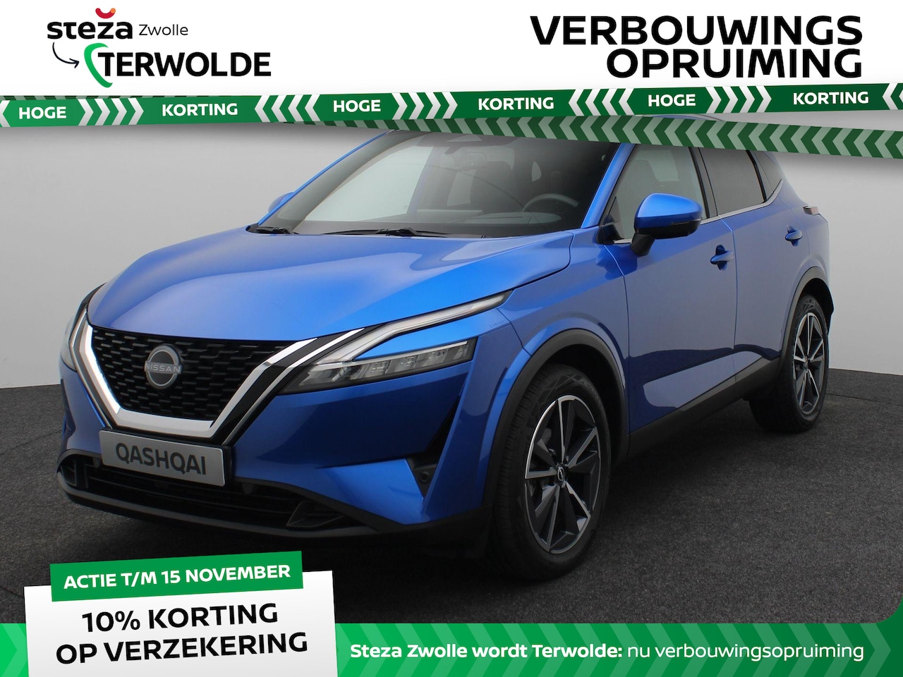 Nissan Qashqai - 1.3 MHEV Xtronic Tekna | AUTOMAAT | Panoramadak | Half leder | Head-Up | 360 Camera | - AutoWereld.nl