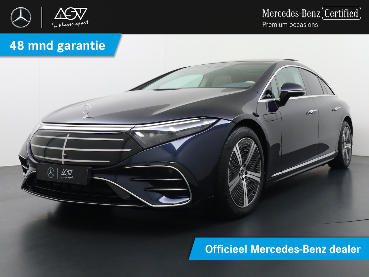 Mercedes-Benz EQS - 350 Luxury Line 118 kWh Hyperscreen, achterasbesturing, Luchtvering, Panoramadak - AutoWereld.nl
