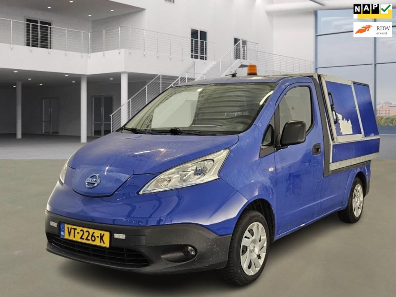 Nissan e-NV200 - Optima | SOH % | Kipper Veegvuilopbouw | Cruise Control | Nieuwe Apk | 1e Eigenaar | Excl. - AutoWereld.nl