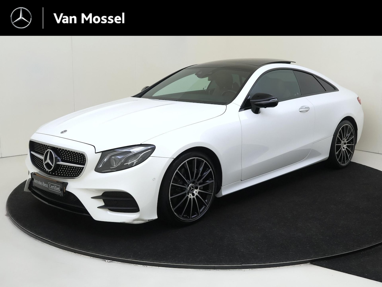 Mercedes-Benz E-klasse Coupé - 200 Premium Plus /Panoramadak /Memory /Burmester /360 Camera /Night pakket /20 Inch - AutoWereld.nl
