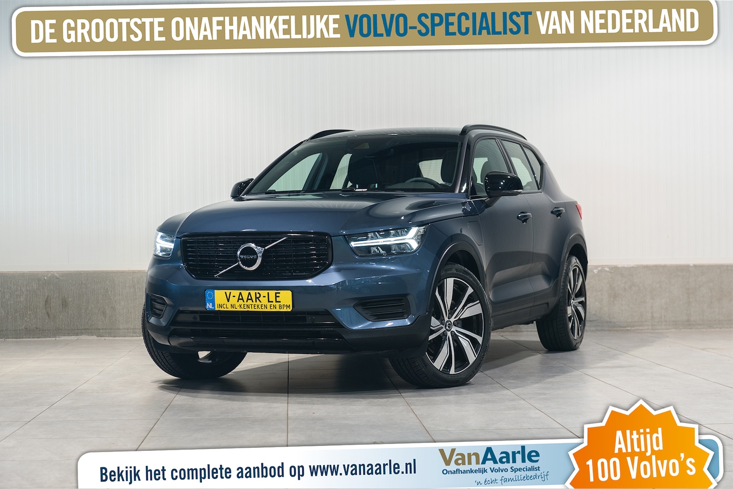 Volvo XC40 - T5 Aut. Plug-In Hybrid R-Design Leder/Alcantara HarmanKardon 262pk - AutoWereld.nl