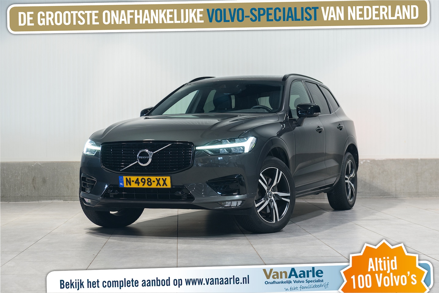 Volvo XC60 - B4 DSL Aut. AWD R-Design Leder ACC Stoelverwarming Parkeercamera 197pk - AutoWereld.nl
