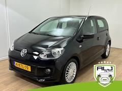 Volkswagen Up! - Occasion 1.0 high up BlueMotion | Zwart | Airco | Aux | Tweedehands Up | Leuke licht metal