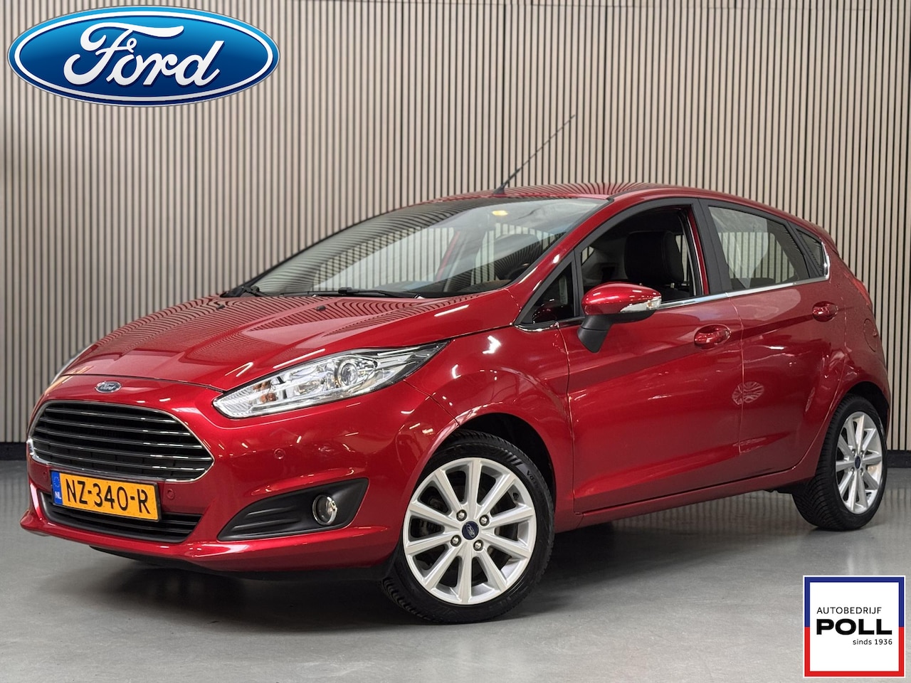 Ford Fiesta - 100pk EcoBoost Titanium Navi Climat Cruise Voorruitverwarming Bluetooth Dealeronderhouden - AutoWereld.nl