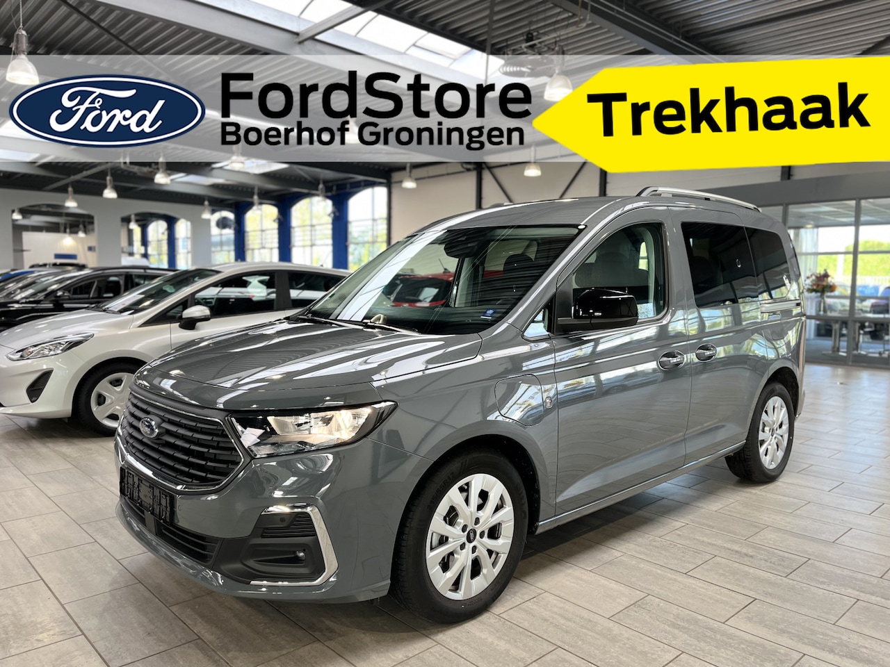 Ford Tourneo Connect - 1.5 PHEV 150pk Titanium | Trekhaak | Winterpack | Adaptive Cruise | Dodehoek Detectie | AG - AutoWereld.nl