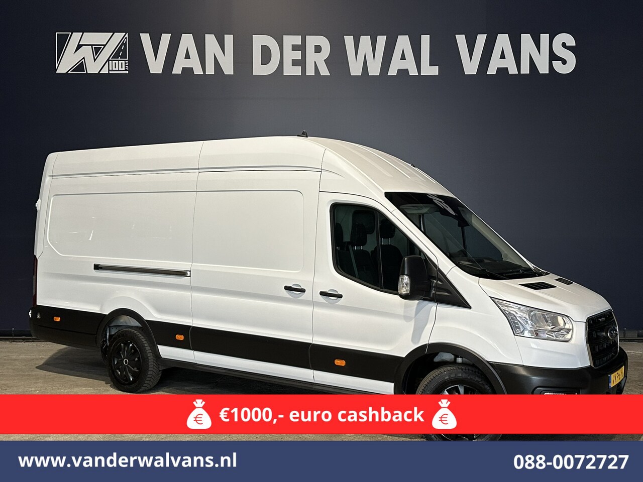 Ford Transit - 2.0 TDCI L4H3 Jumbo Euro6 Airco | Cruisecontrol | Apple Carplay | Android Auto | Parkeerse - AutoWereld.nl