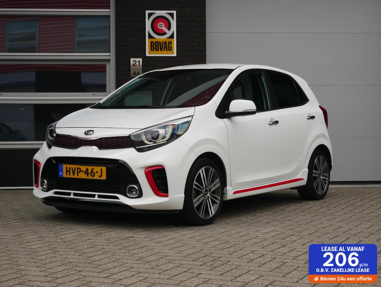 Kia Picanto - 1.2 CVVT GT-Line Camera| Navi+BT | Leder - AutoWereld.nl
