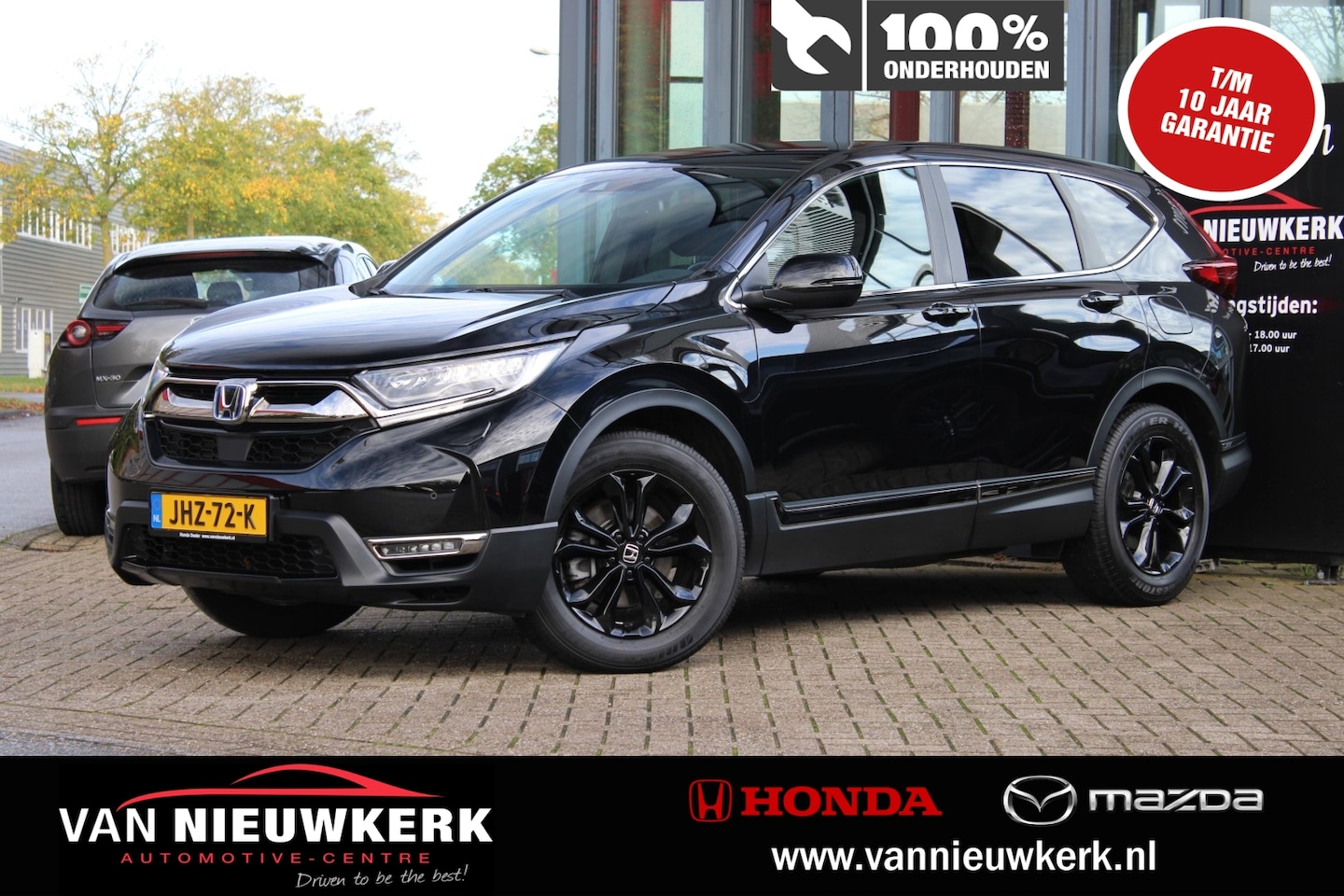 Honda CR-V - 2.0 HYBRID 184pk Automaat Sportline Black Edition Carplay Stoelverwarming Leder - AutoWereld.nl