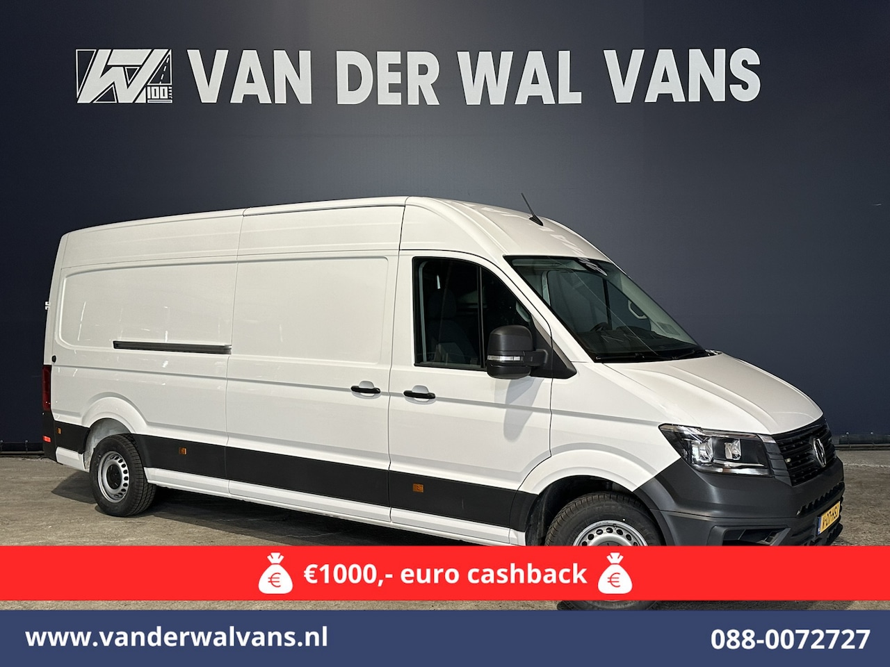 Volkswagen Crafter - 2.0 TDI 140 pk Automaat L4H3 L3H2 Euro6 Airco | Camera | Apple Carplay Android Auto, Chauf - AutoWereld.nl