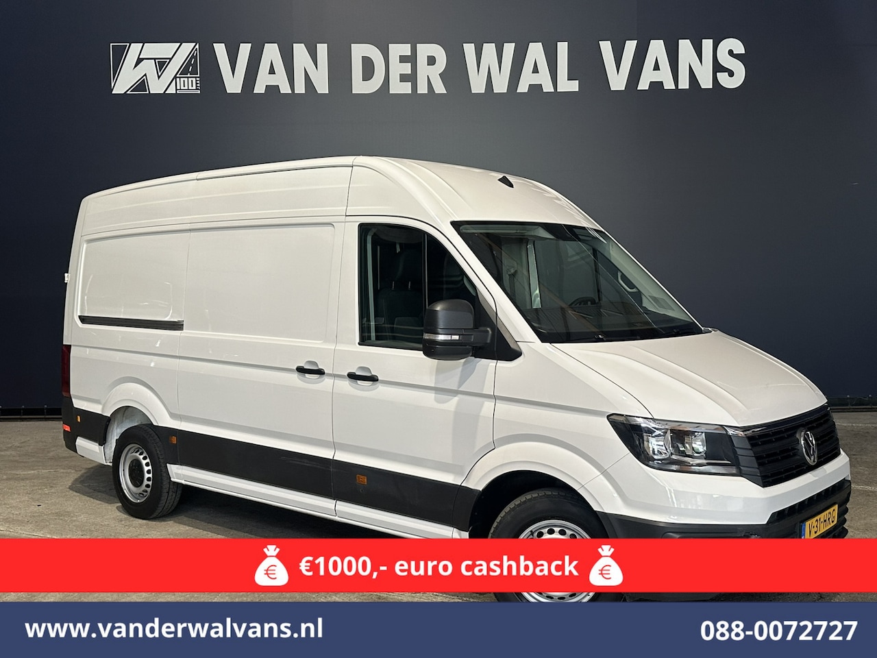 Volkswagen Crafter - 2.0 TDI 140 pk L3H3 L2H2 Euro6 Airco | Camera | Navigatie | Apple Carplay | Massagestoel A - AutoWereld.nl