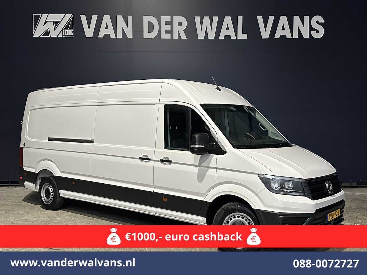 Volkswagen Crafter - 2.0 TDI 140 pk L4H3 L3H2 Euro6 ** Airco | 3000kg trekhaak | Cruisecontrol | Parkeersensore - AutoWereld.nl
