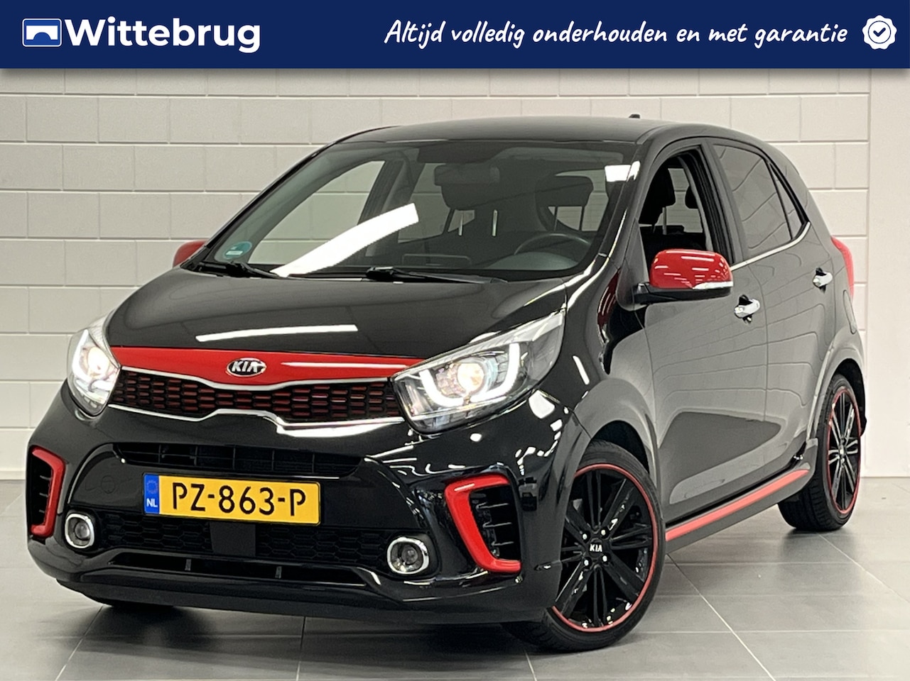 Kia Picanto - 1.2 CVVT GT-Line NAVIGATIE | CLIMATE CONTROL | LEDER - AutoWereld.nl