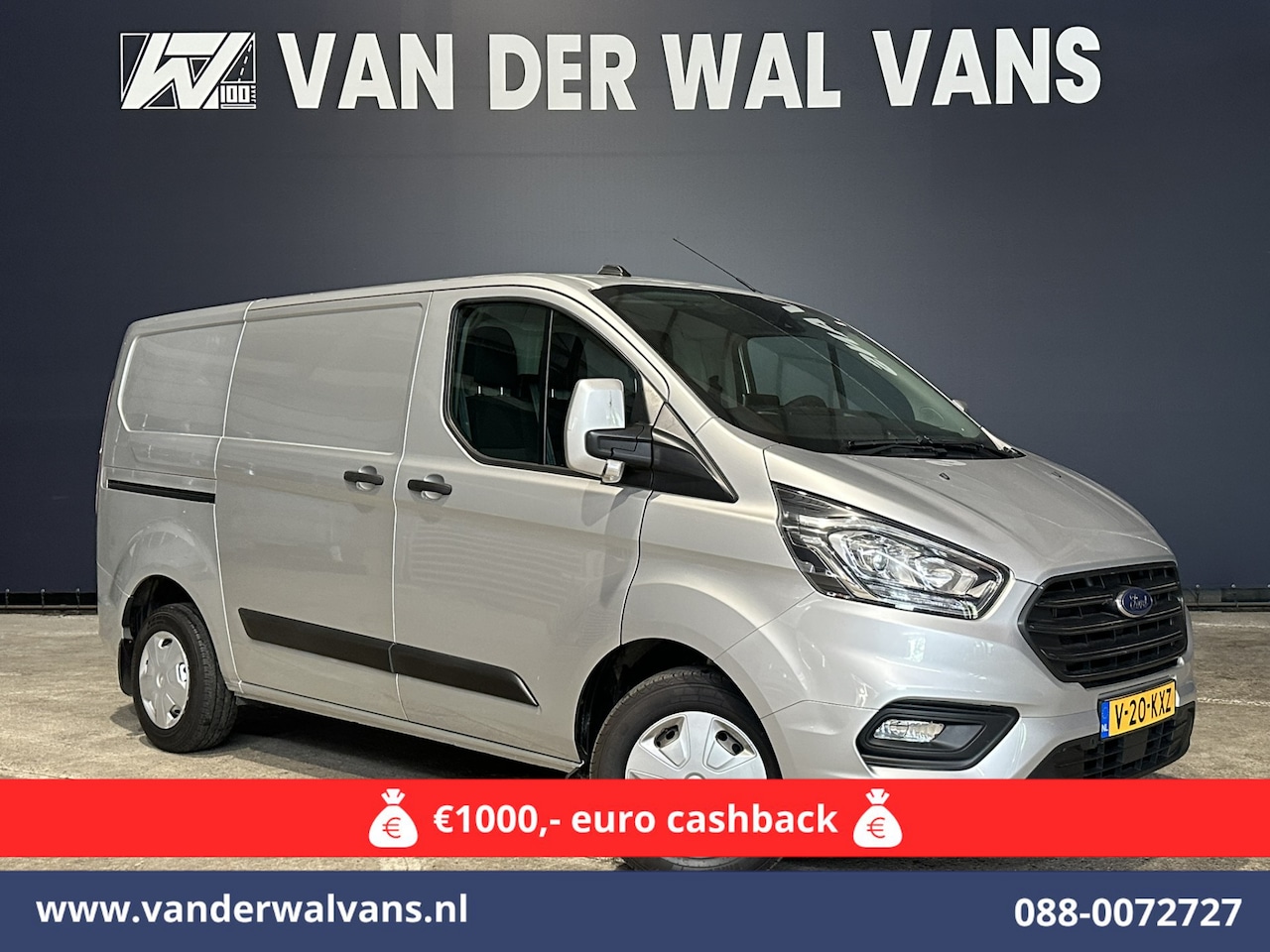 Ford Transit Custom - 2.0 TDCI 130pk L1H1 Euro6 Airco | Camera | Navigatie | LED | Cruisecontrol Parkeersensoren - AutoWereld.nl