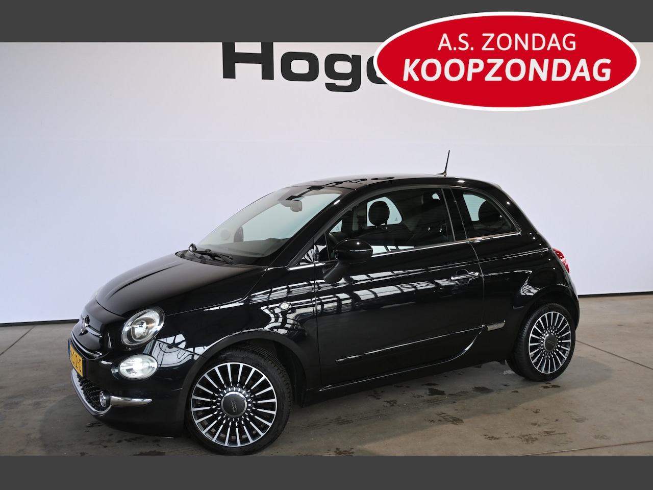 Fiat 500 - 0.9 TwinAir Turbo Lounge Automaat Carplay Stoelverwarming Schuifdak Inruil Mogelijk! KLAAR - AutoWereld.nl
