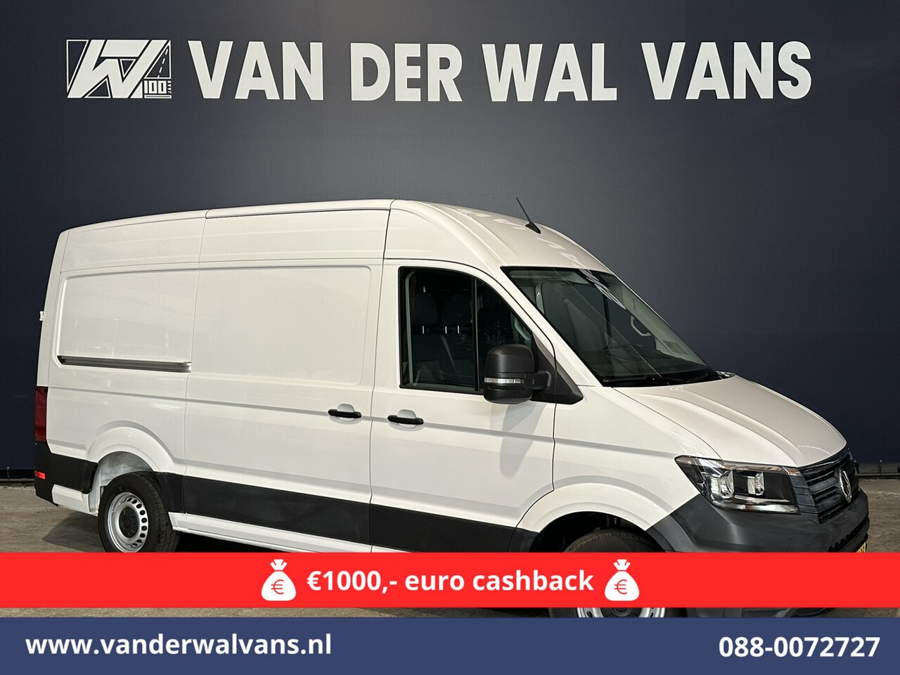 Volkswagen Crafter - 2.0 TDI 140pk L3H3 L2H2 Euro6 Airco | Camera | Apple carplay | Android auto bijrijdersbank - AutoWereld.nl