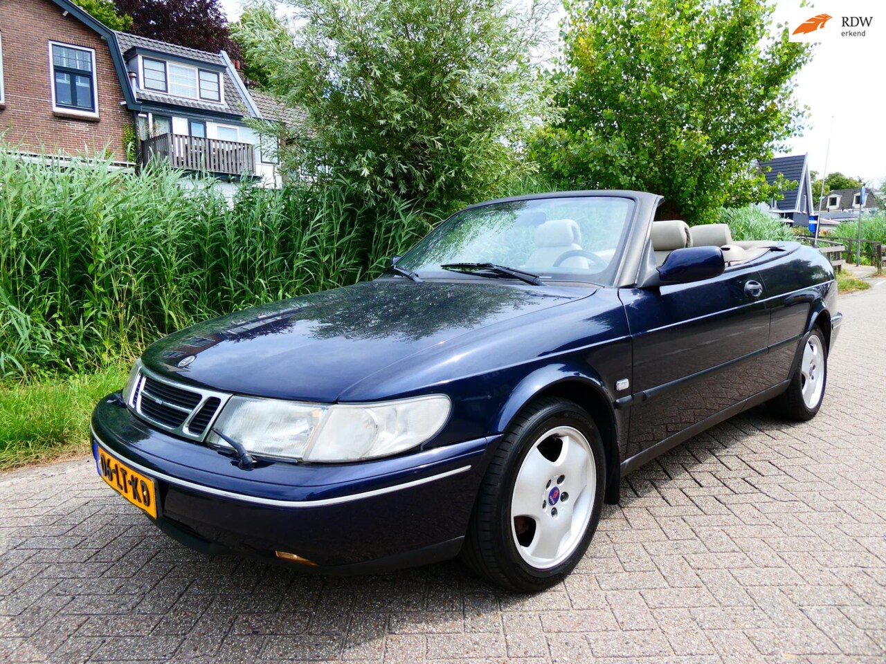 Saab 900 Cabrio - 2.5 V6 SE 170pk Automaat Clima Leder Keurige Youngtimer - AutoWereld.nl