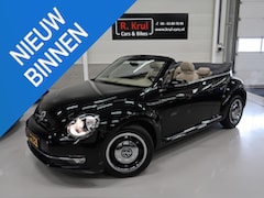 Volkswagen Beetle Cabriolet - 1.2 TSI Design BMT Beige Leer Stoelverwarming Airco-ecc PDC 17 inch Circle Black sportvelg