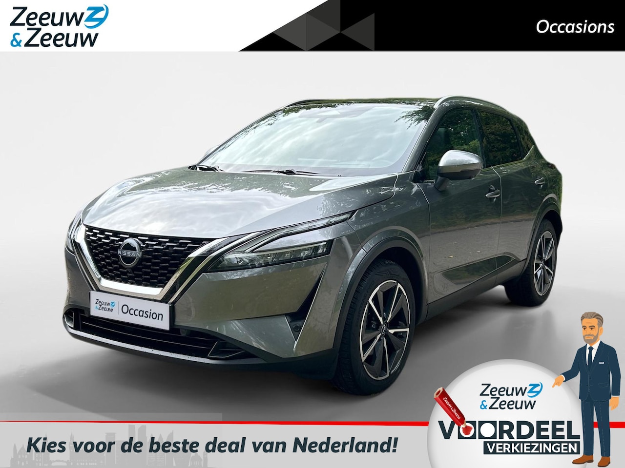Nissan Qashqai - 1.3 MHEV Xtronic Tekna Met Trekhaak 1800kg , allseason banden  , panoramadak , camera , Ap - AutoWereld.nl