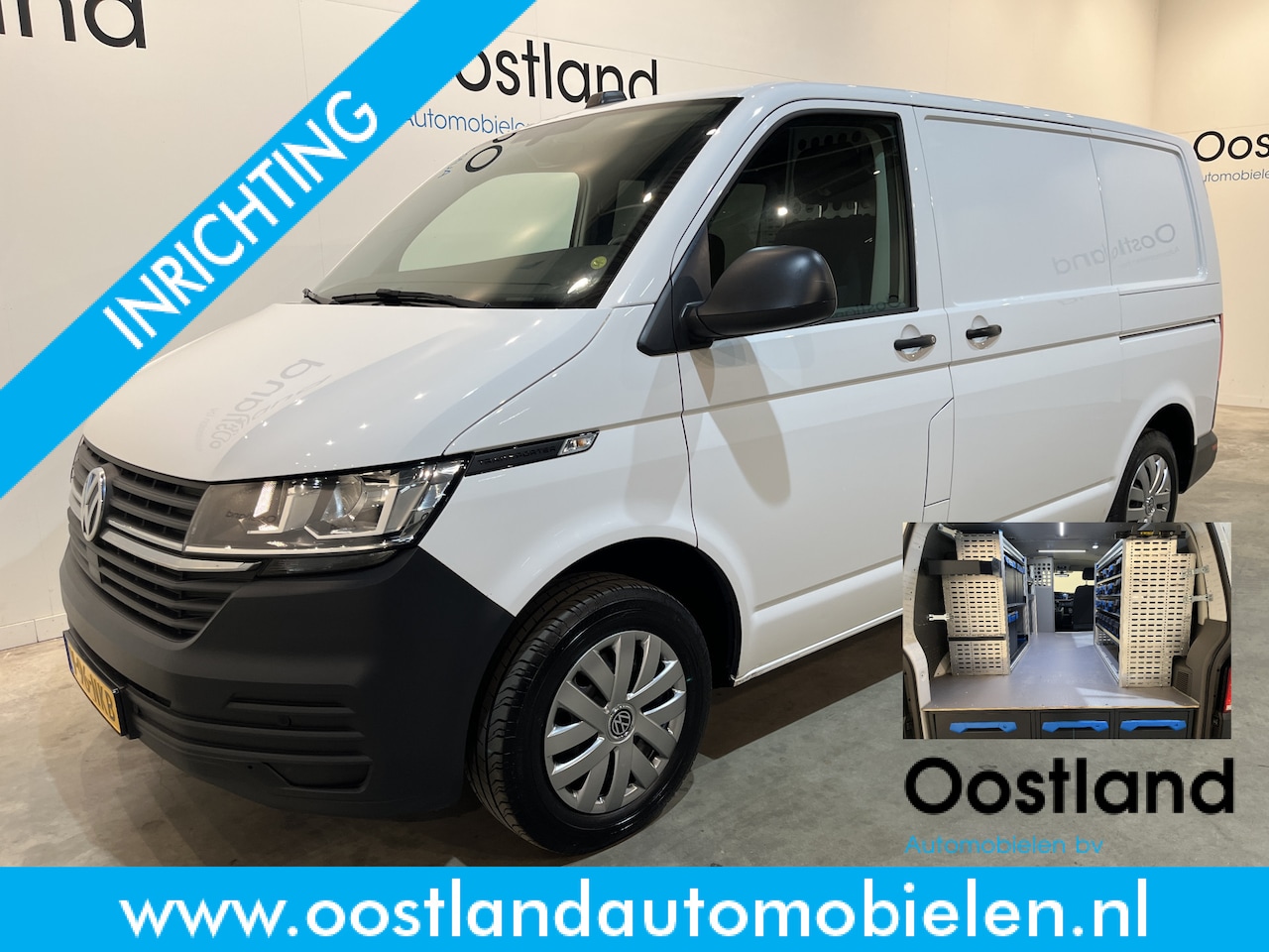 Volkswagen Transporter - 2.0 TDI L1H1 150 PK Automaat Servicebus / Sortimo Inrichting / Euro 6 / 2X Schuifdeur / Ai - AutoWereld.nl