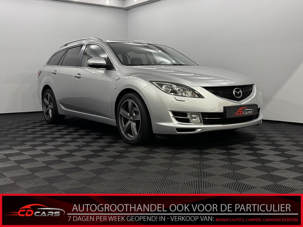 Mazda 6 Sportbreak - 2.5 S-VT Executive Leder, Navi, Memory, Parkeersensoren, Cruise control, Clima, Stoelverwa - AutoWereld.nl