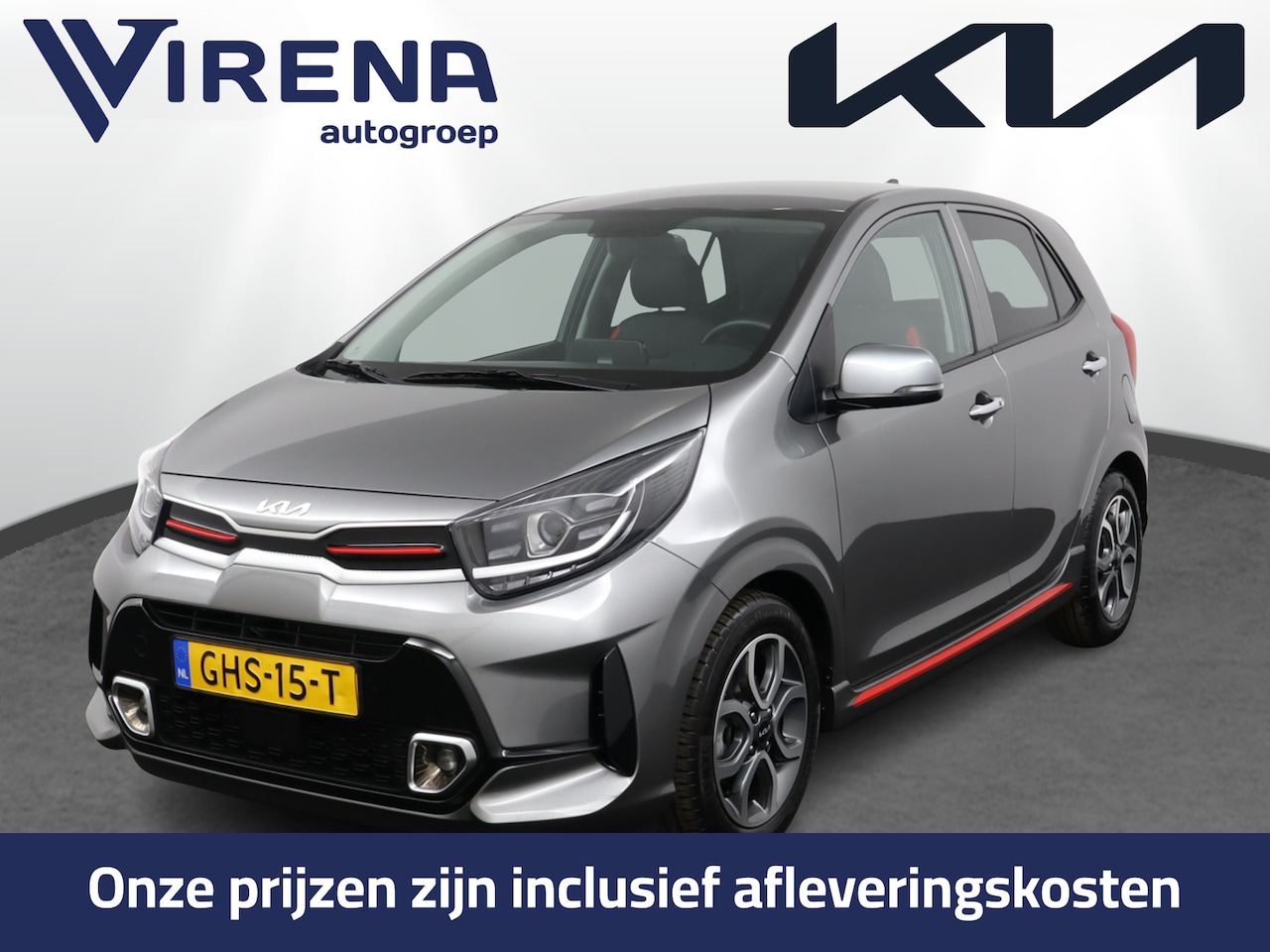 Kia Picanto - 1.0 DPi GT-Line Apple Carplay/Android Auto - Cruise Control - Lederen Bekleding - Navigati - AutoWereld.nl