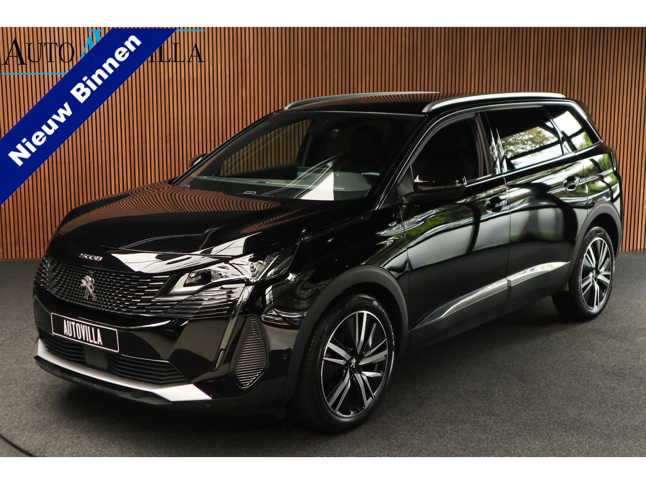 Peugeot 5008 - 1.6 PureTech GT Pack Business 7-p. Leder Memory 360° ACC Focal Elektr. achterklep Navi Zwa - AutoWereld.nl