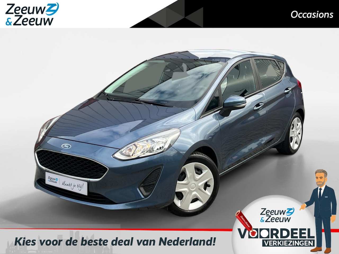 Ford Fiesta - 1.1 Trend 85PK | Navigatie | Voorruitverwarming | Parkeersensoren | Cruise Control | Airco - AutoWereld.nl