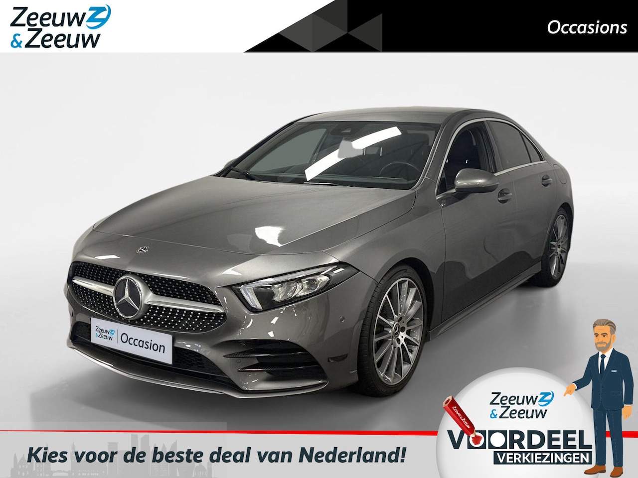 Mercedes-Benz A-klasse - 200 Launch Edition Premium AUTOMAAT NAVI AIRCO CAMERA CRUISE CONTROLE AMBIANCE VERLICHTING - AutoWereld.nl