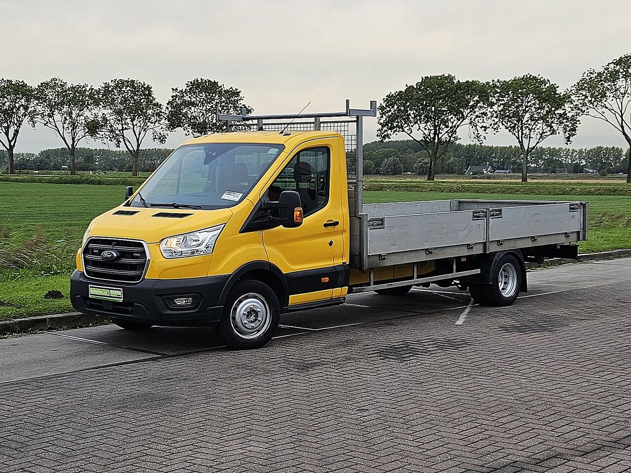 Ford Transit - 350 2.0 TDCI L5H1 Open-Laadbak 5 meter! Euro6 Airco Dubbellucht! - AutoWereld.nl