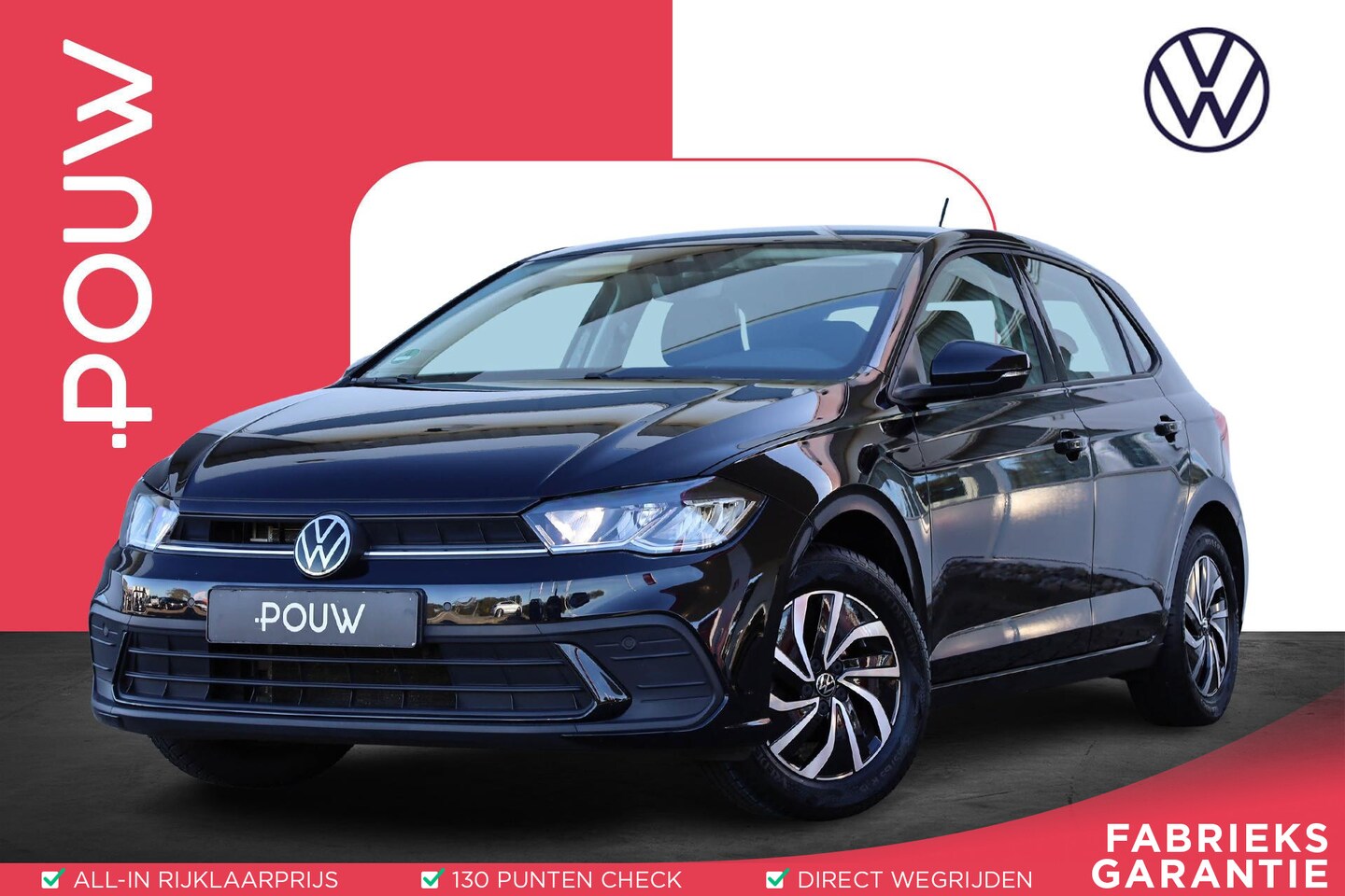 Volkswagen Polo - 1.0 TSI 95pk Life | Airco | Cruise Control Adaptief | Parkeersensoren | DAB+ - AutoWereld.nl