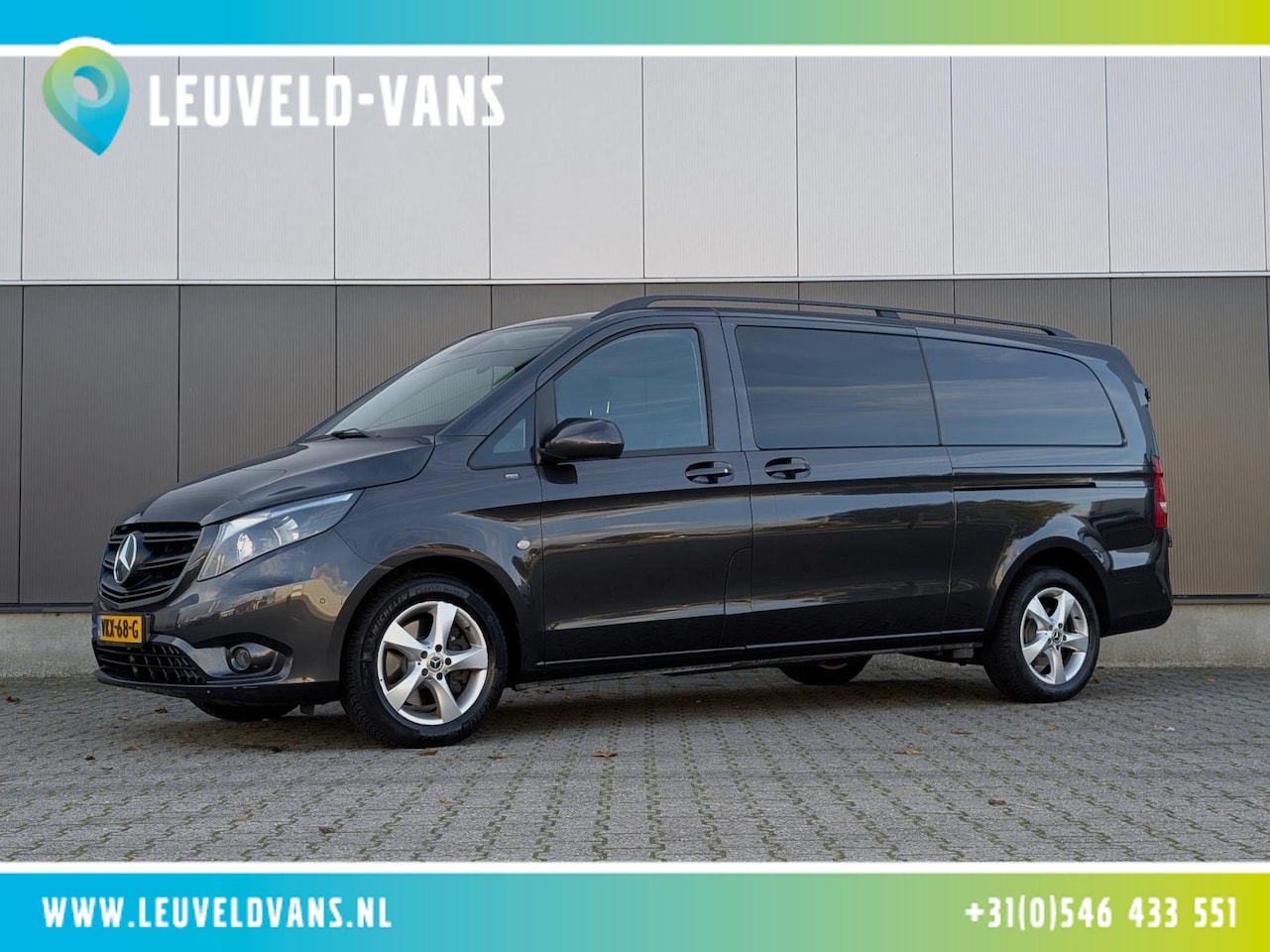 Mercedes-Benz Vito - 119CDI AUTOMAAT DUBBELE CABINE 2X SCHUIFDEUR LANG LEDER PDC CRUISE CLIMATE CONTROL STOELVE - AutoWereld.nl