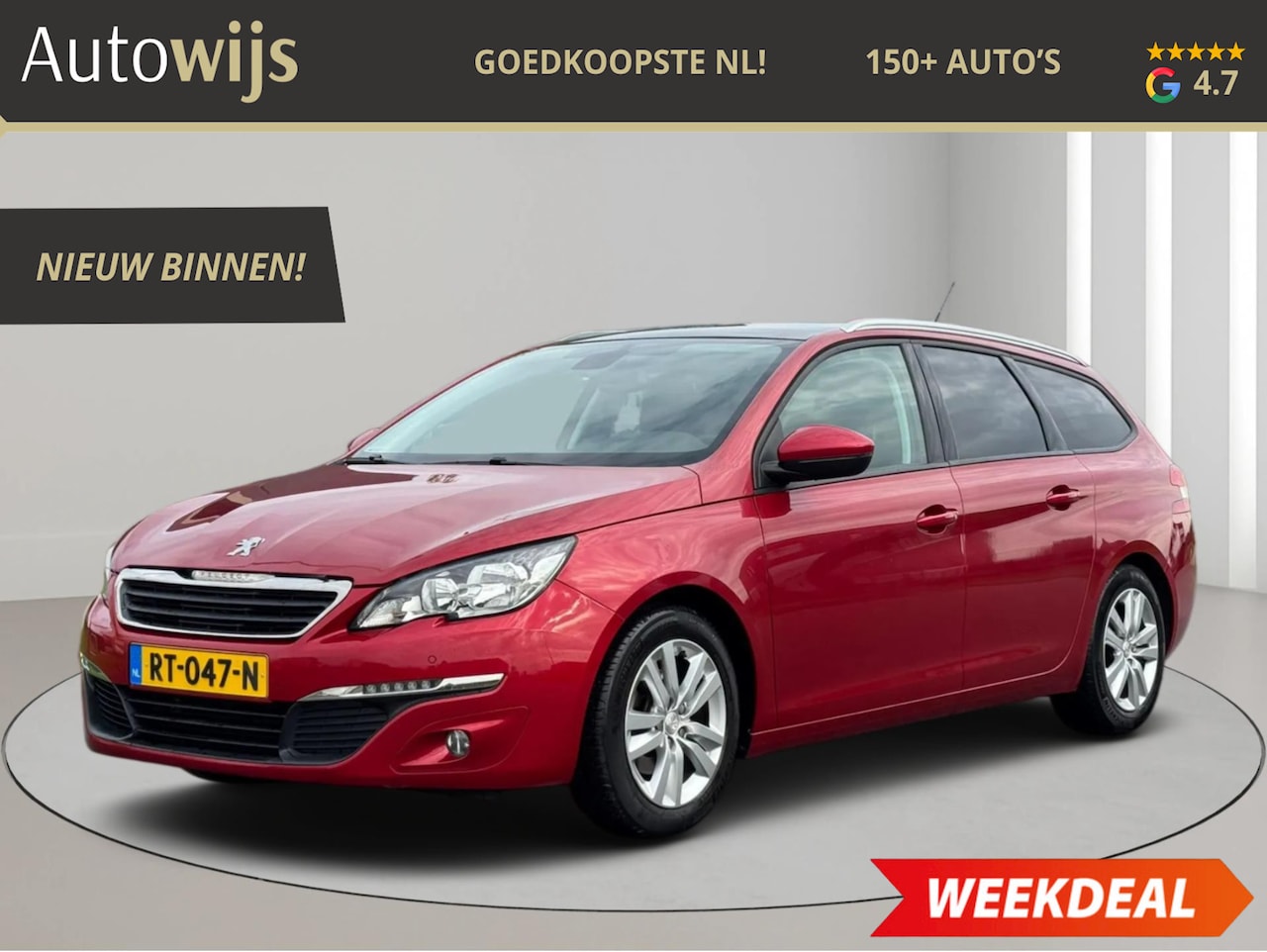 Peugeot 308 SW - 1.2 PureTech Blue Lion|PANO|PDC|TREKHAAK|GOED ONDERHOUDEN - AutoWereld.nl