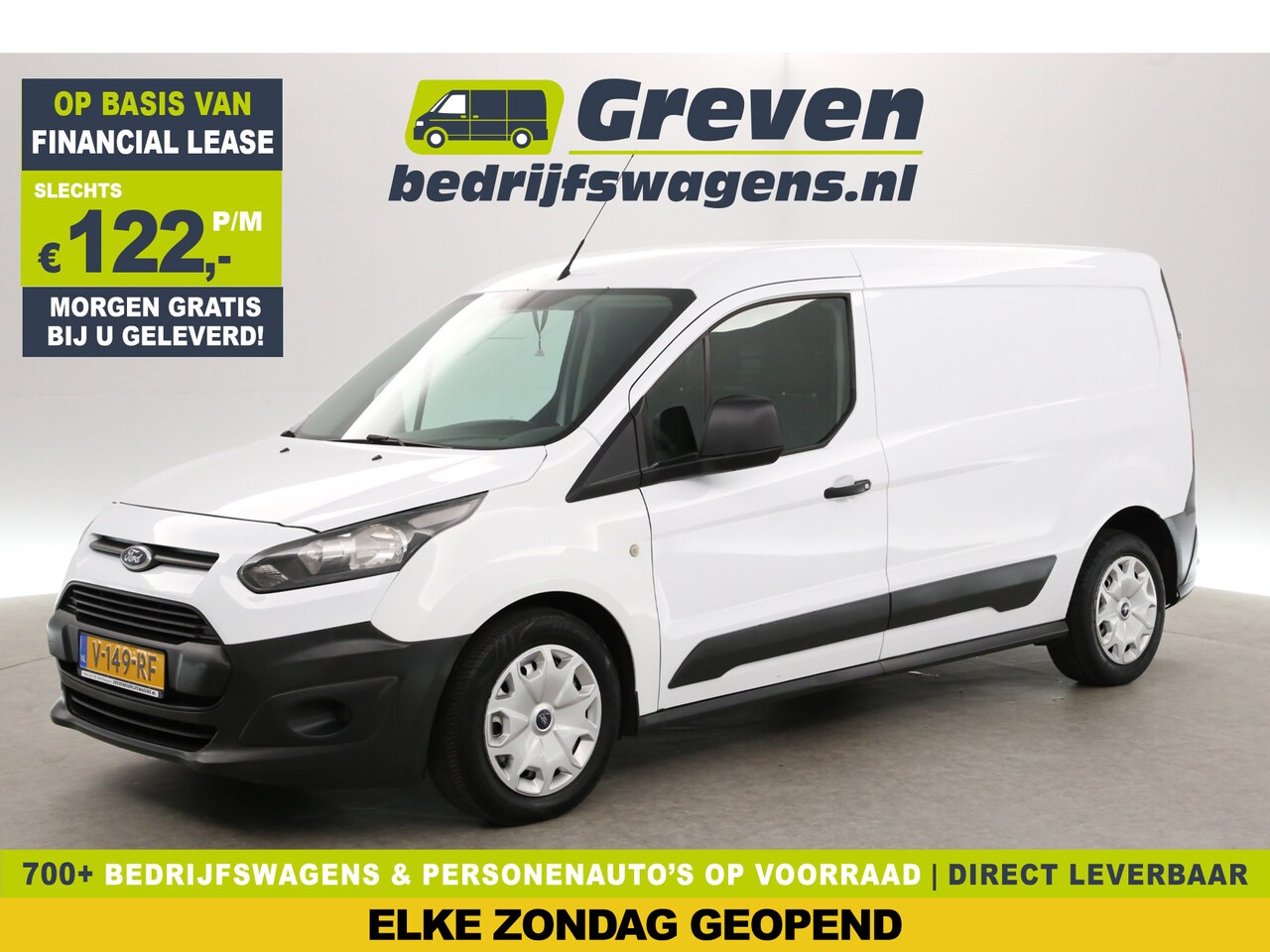 Ford Transit Connect - 1.6 TDCI L2H1 | Airco | Bluetooth | Schuifdeur | Elektrpakket - AutoWereld.nl