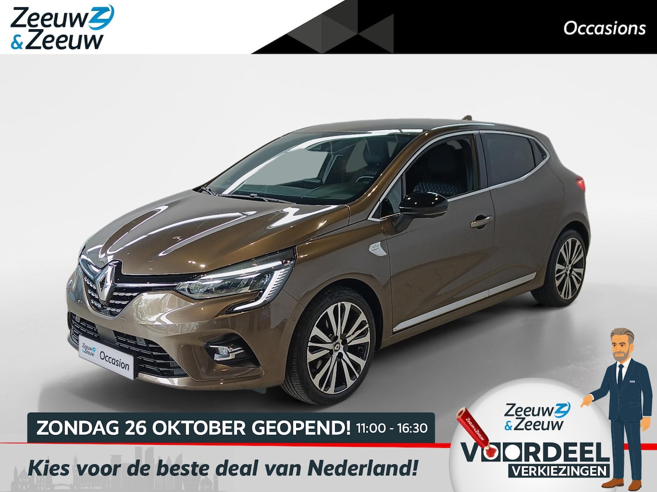 Renault Clio - 1.3 TCe Initiale Paris *Automaat*Navi+360Camera*Climate Control*Bose Audio*Winter Pack*Led - AutoWereld.nl